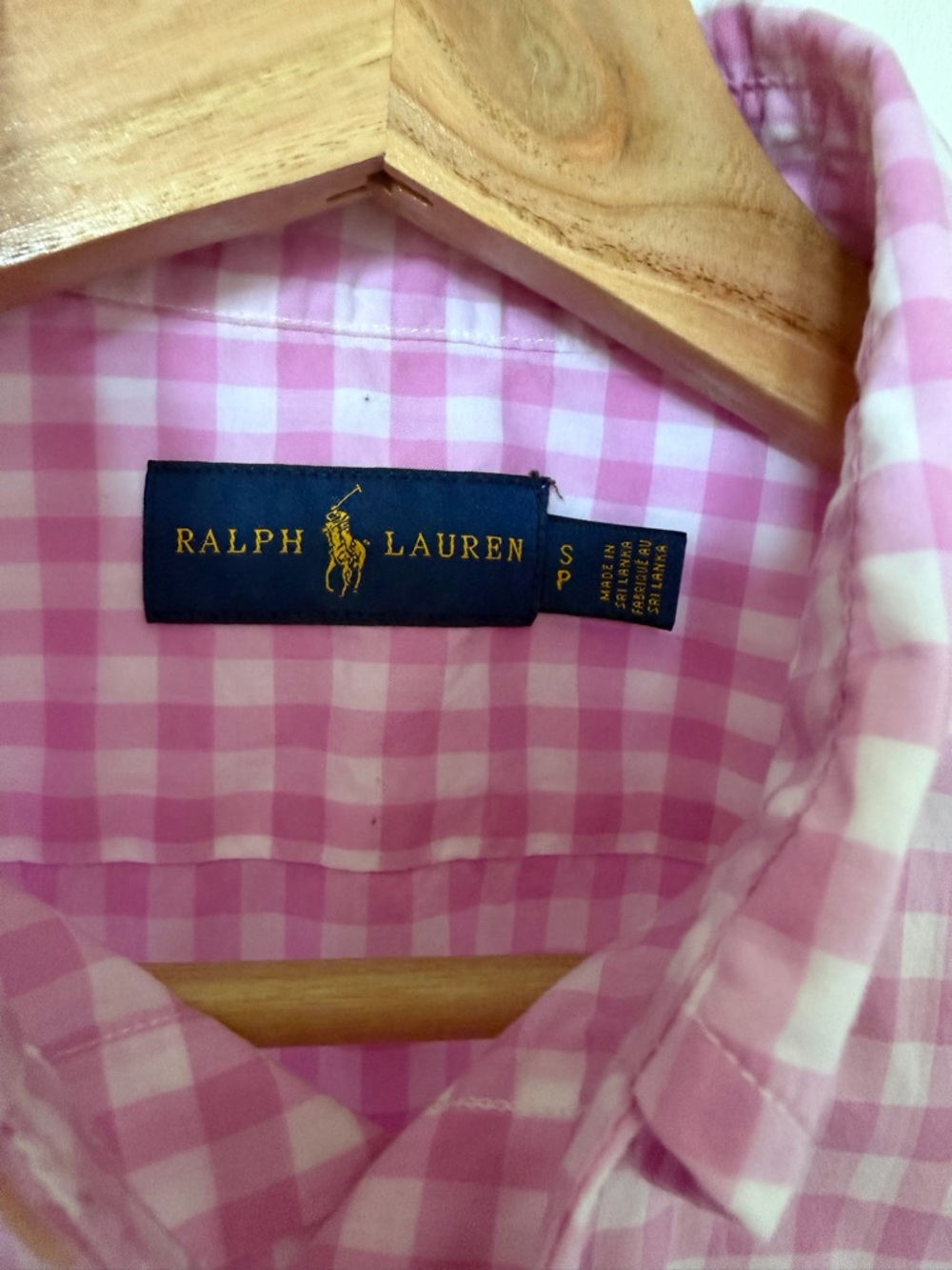 Ralph Lauren Pink Gingham Button-Down Shirt - Picture 3 of 8
